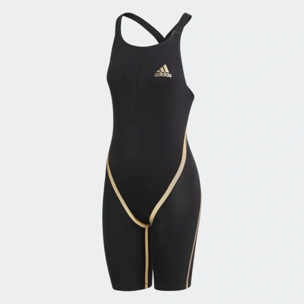 🎉Host Pick🎉 NWT Adidas: 22” Women’s Black/Gold Reflective Adizero Swimsuit